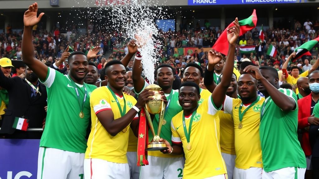 塞内加尔队公然展示非洲杯奖杯抗议判罚